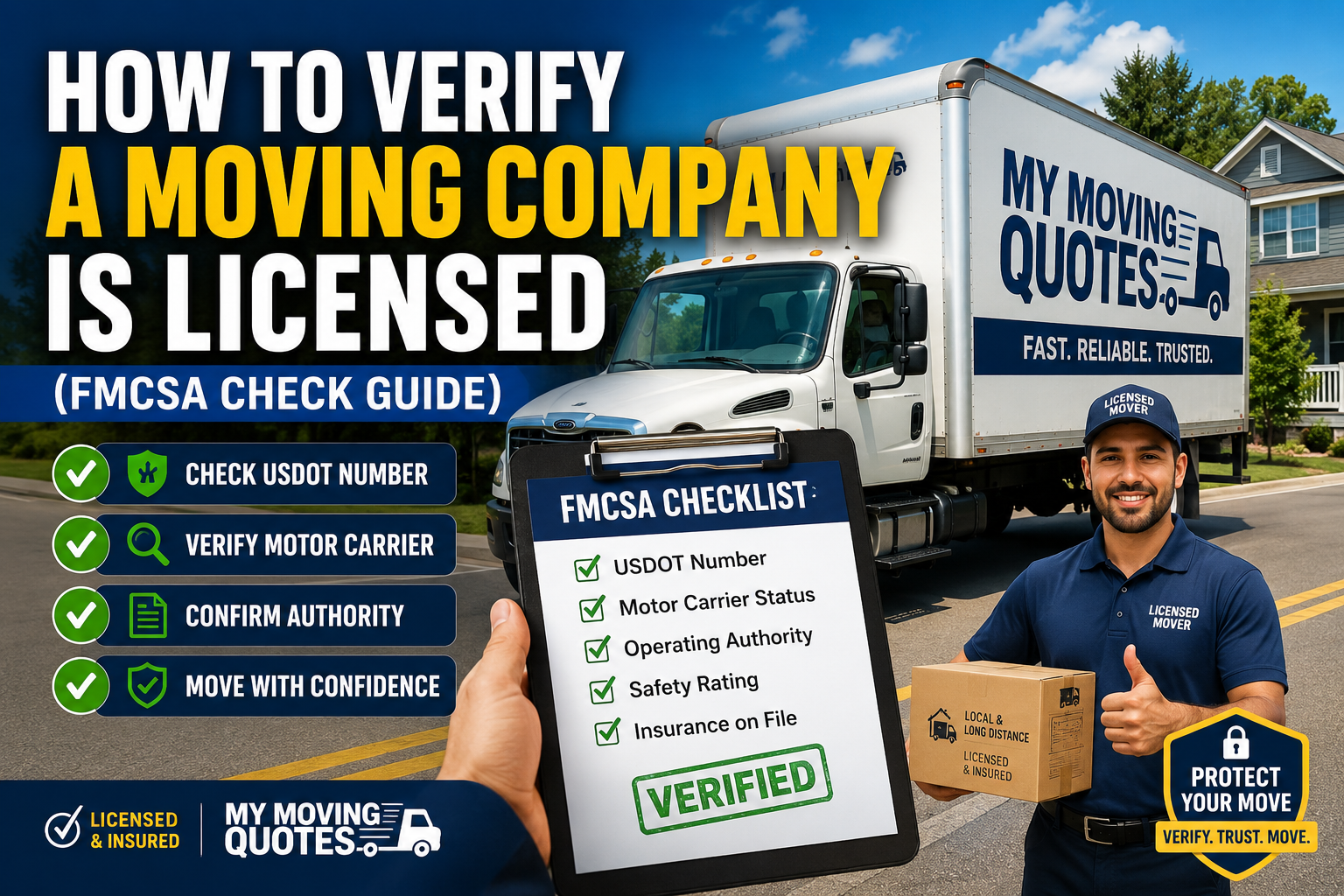 How to Verify a Moving Company Is Licensed (FMCSA Check Guide)