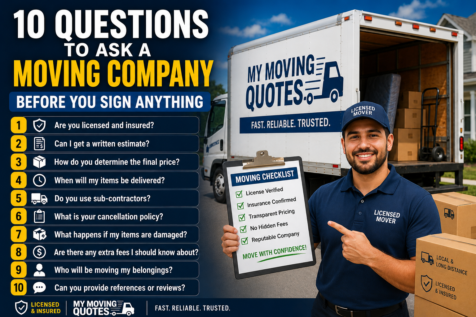 10 Questions to Ask a Moving Company Before You Sign Anything